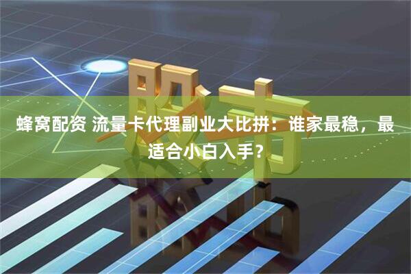 蜂窝配资 流量卡代理副业大比拼：谁家最稳，最适合小白入手？